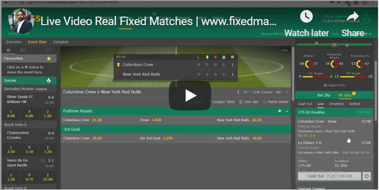 Correct Score Fixed Matches