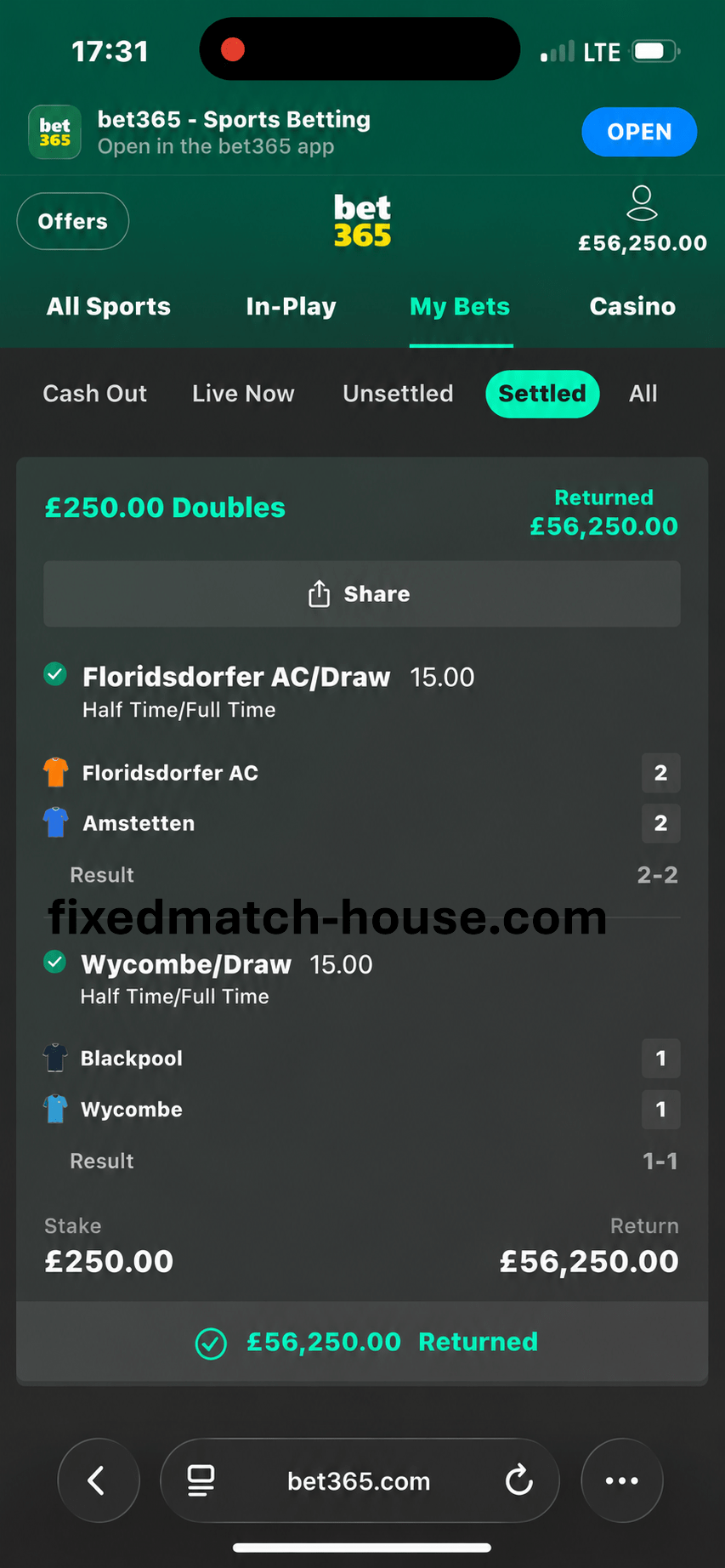 best fixed matches