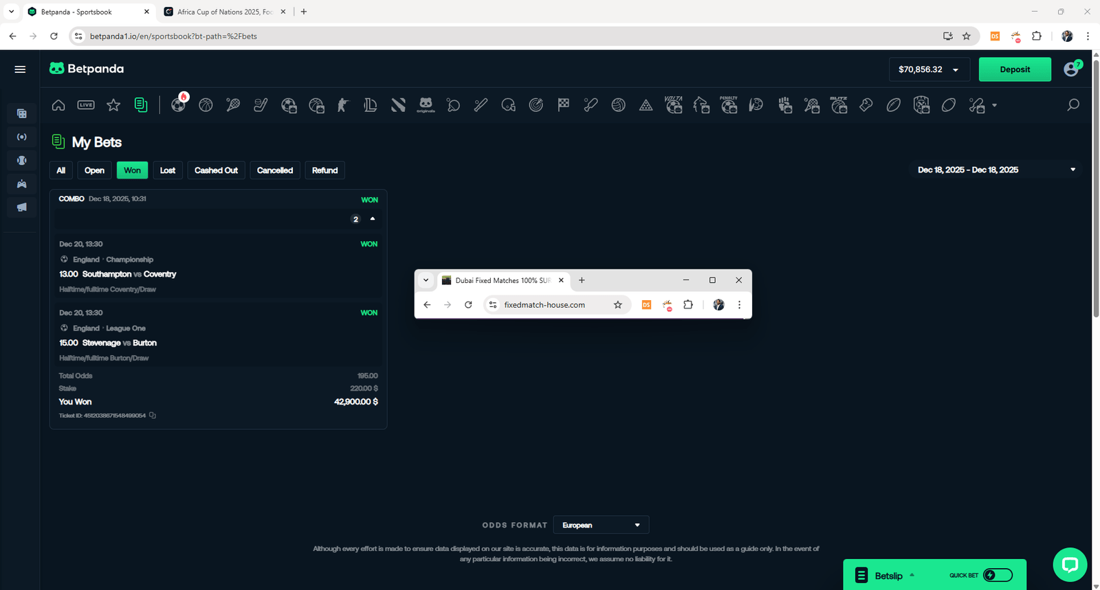Trusted Football Fixed Matches