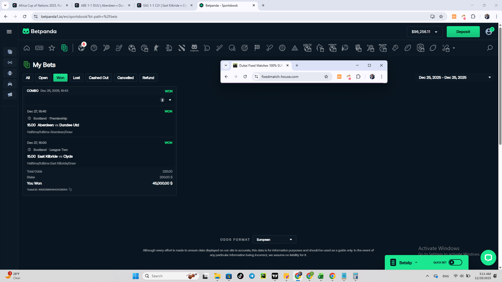 High-Confidence Football Matches