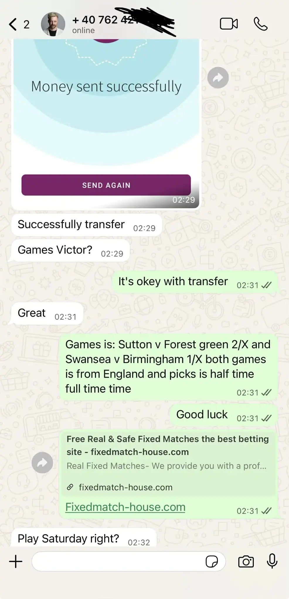 Real fixed matches today sure wins